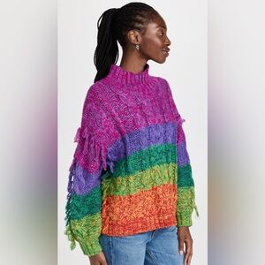 Farm Rio rainbow sweater. New with tags.